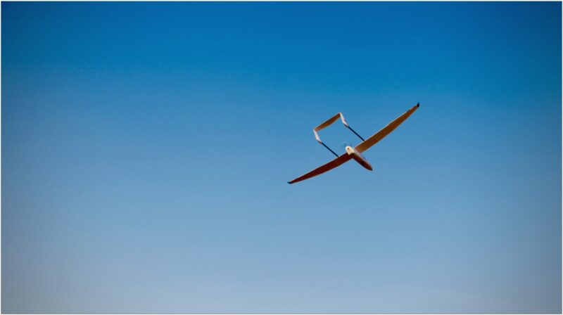 Drone en vol (crédit Martin Lefebvre)